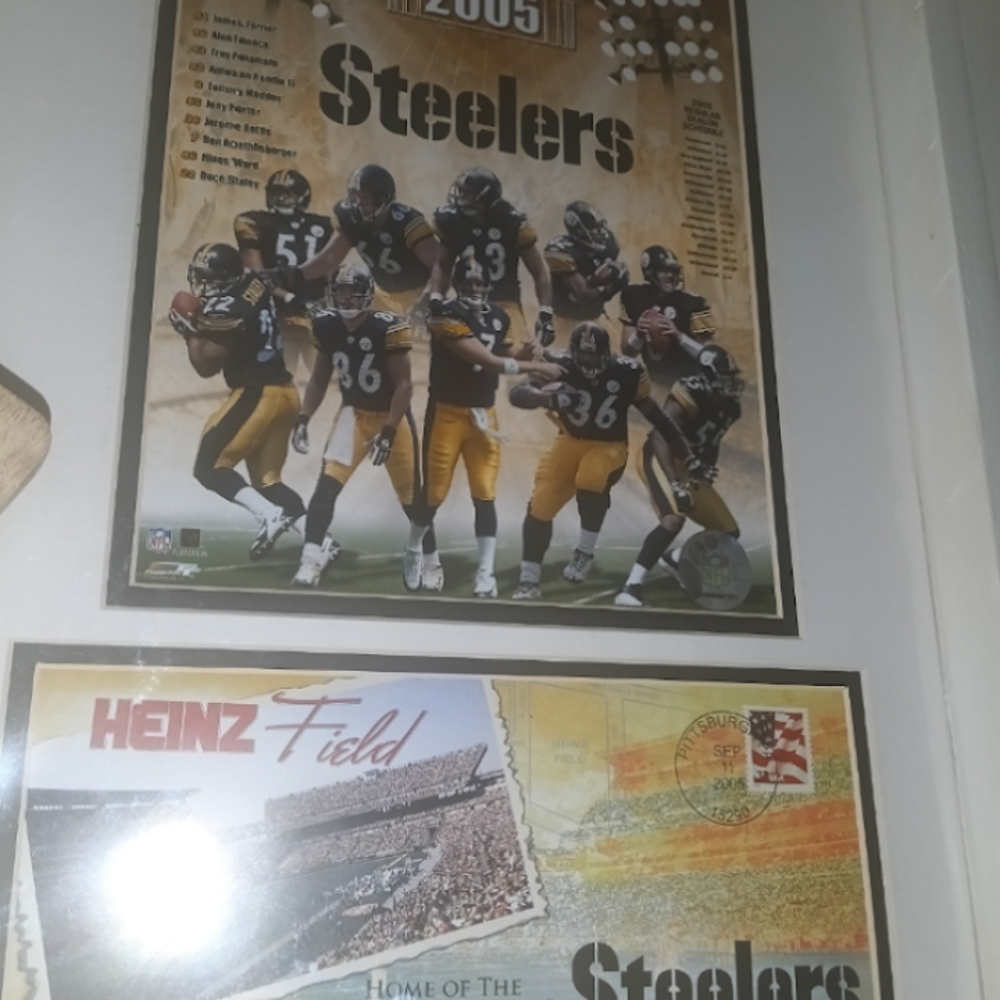 NFL Pittsburgh Steelers Framed Poster From 2005 Now Considered Vintage ! - Picture 1 of 1
